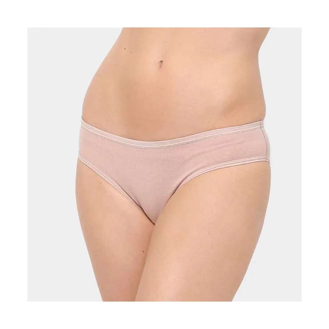 Kit Delrio 3 Calcinhas V51806 Mousse/Branco/Preto
