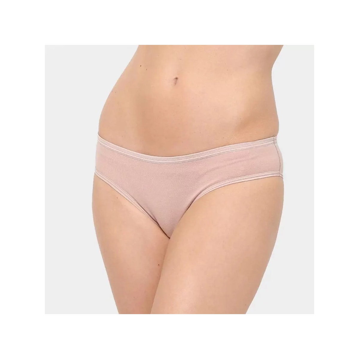 Kit Delrio 3 Calcinhas V51806 Mousse/Branco/Preto