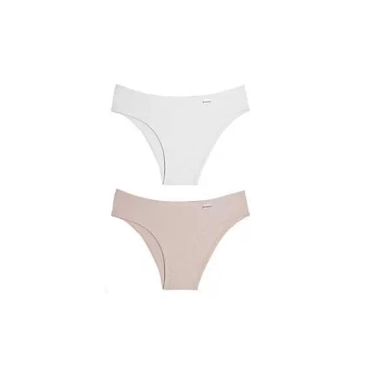 Kit Delrio Duo Calcinha Em Sensitive V51169 Areia/Branco