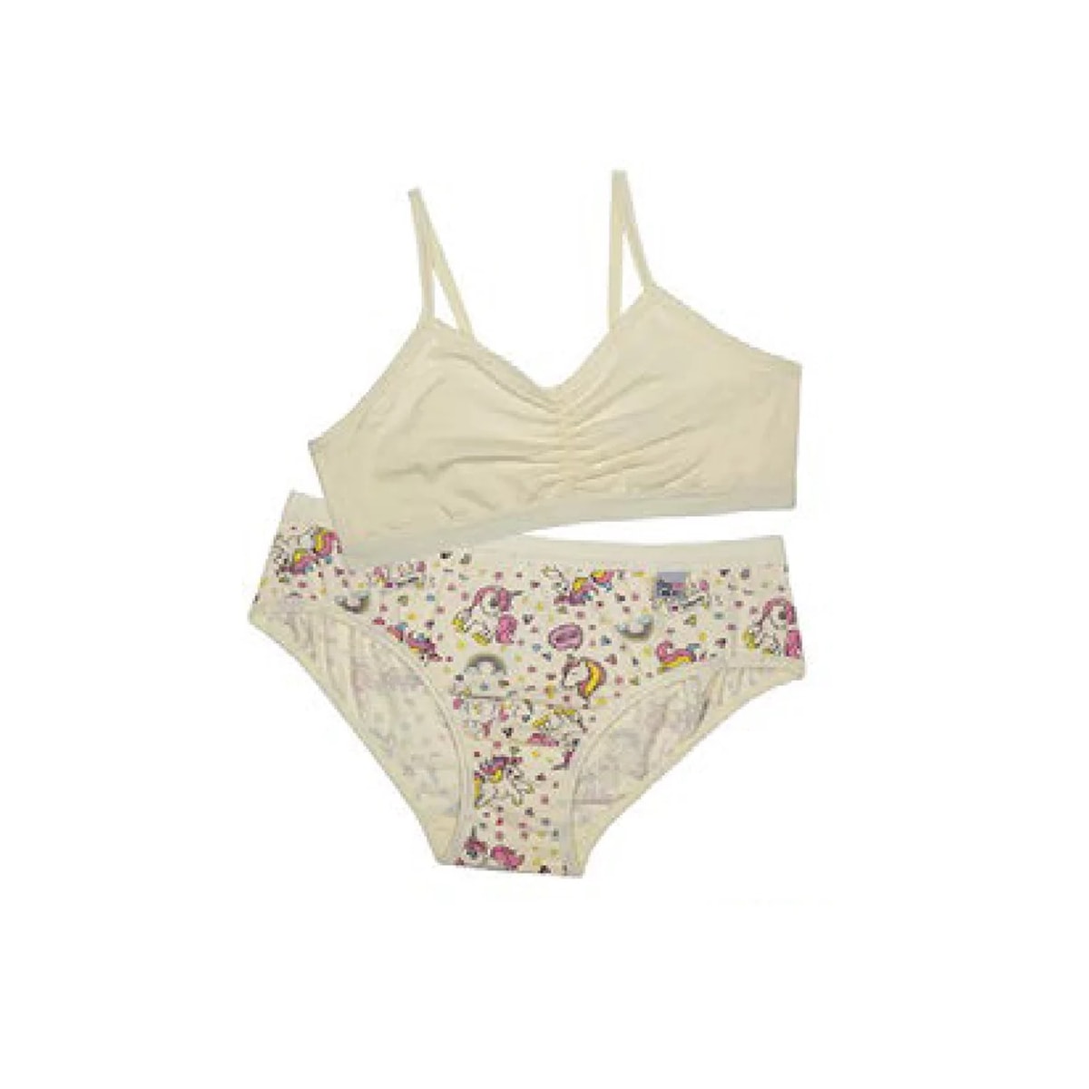 Kit Delrio Sutiã/calcinha Infantil V49882 Areia