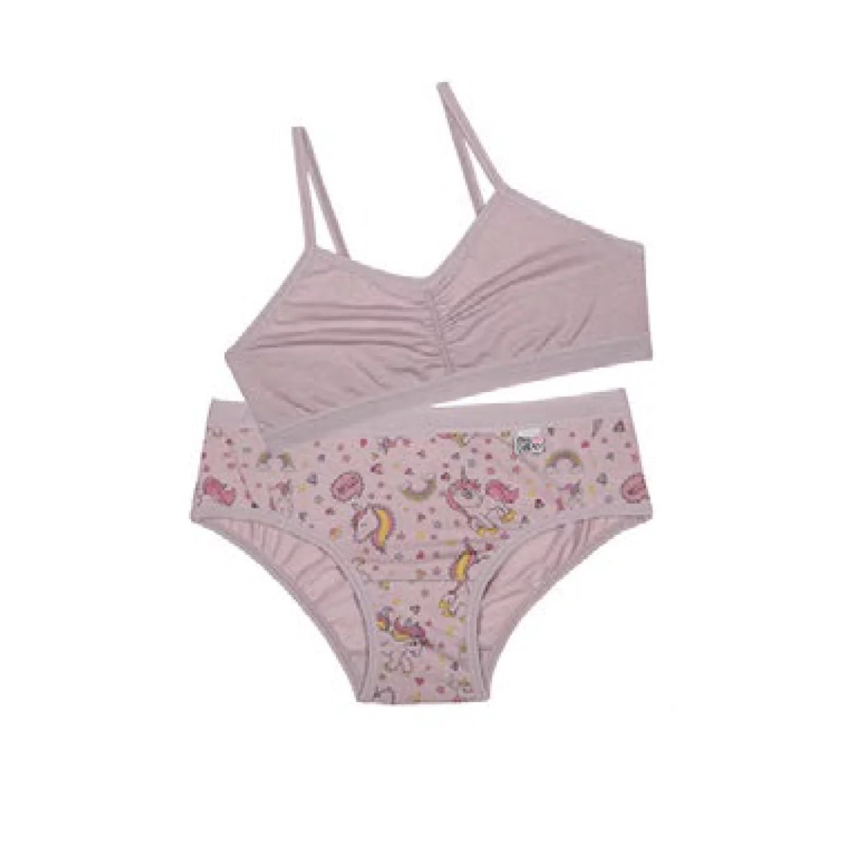 Kit Delrio Sutiã/calcinha Infantil V49882 Mousse Kit Delrio Sutiã/calcinha Infantil V49882 Mousse