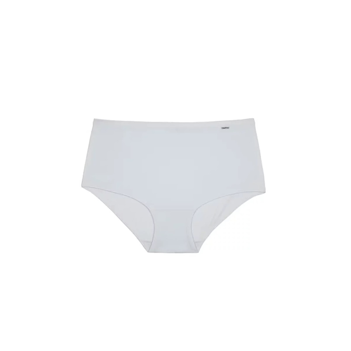 Kit Duo Delrio Calcinha Alta Em Microfibra 50027 Romance/Branco