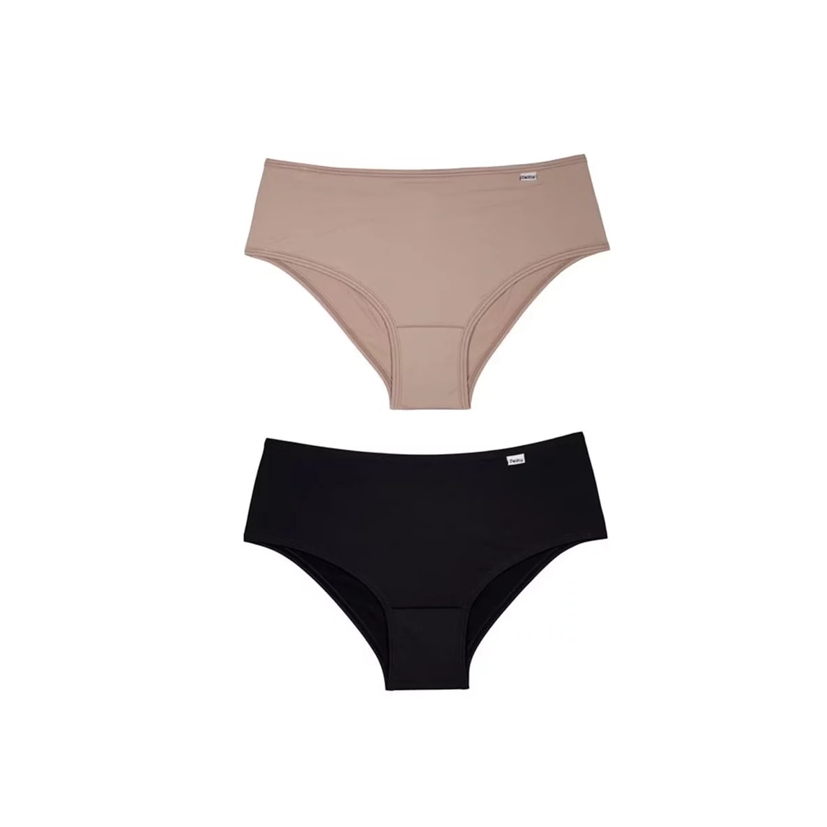 Kit Duo Delrio Calcinha Em Microfibra 50509 Mousse/Preto Kit Duo Delrio Calcinha Em Microfibra 50509 Mousse/Preto