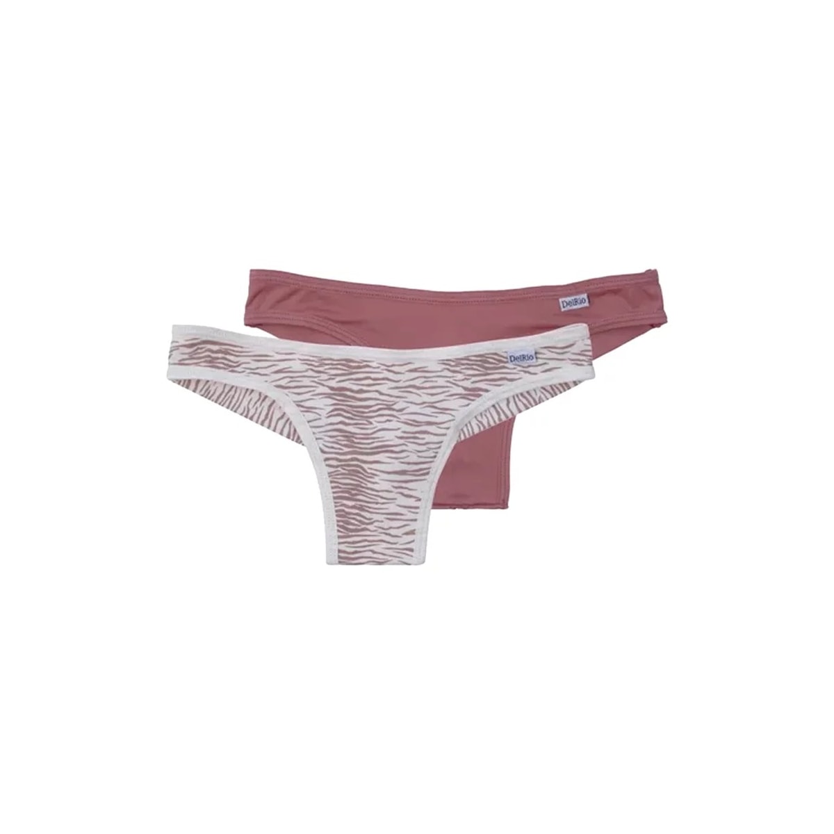 Kit Duo Delrio Tanga Fio V57870 Nature Zebra/Romance Kit Duo Delrio Tanga Fio V57870 Nature Zebra/Romance
