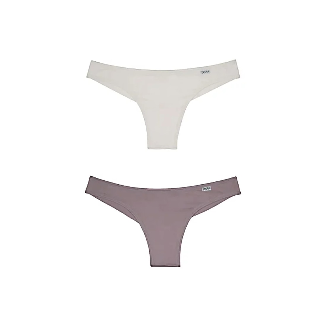 Kit Duo Delrio Tanga Fio V57870 Quartzo/Creme Kit Duo Delrio Tanga Fio V57870 Quartzo/Creme