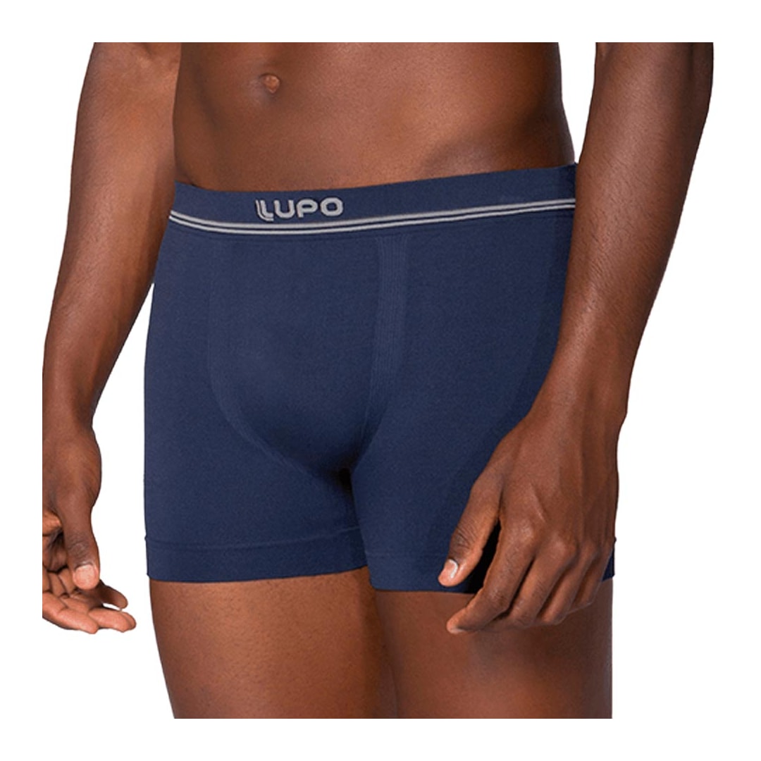 Kit Lupo 2 Cuecas Boxer 00436 Azul Marinho