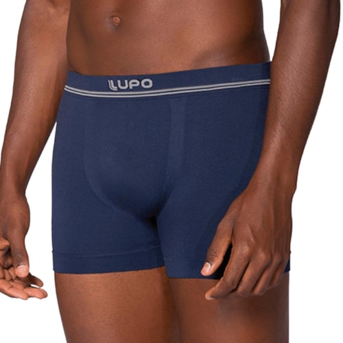 Detalhe - Kit Lupo 2 Cuecas Boxer 00436 Azul Marinho