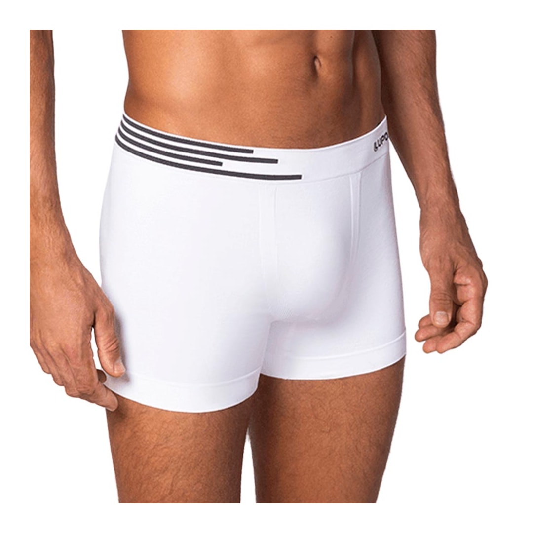 Kit Lupo 2 Cuecas Boxer 00436 Branco/Preto Kit Lupo 2 Cuecas Boxer 00436 Branco/Preto