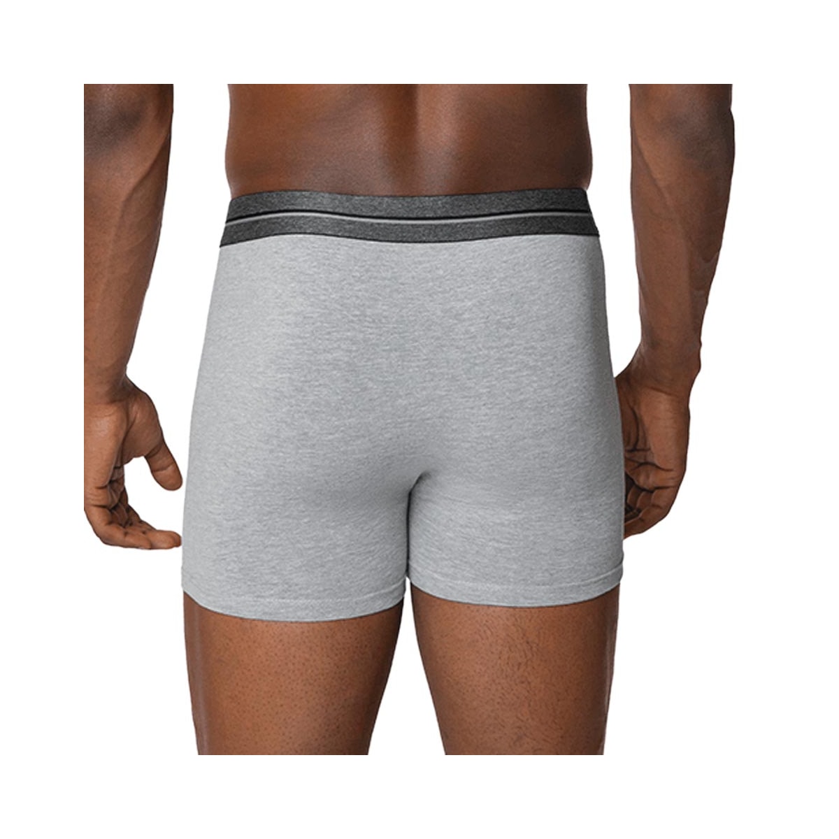 Kit Lupo 2 Cuecas Boxer 00784 Cinza Mescla