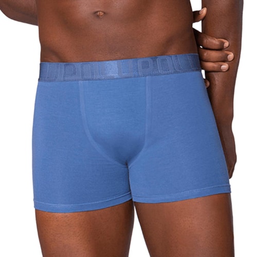 Detalhe - Kit Lupo 2 Cuecas Boxer 00784 Marinho/Azul