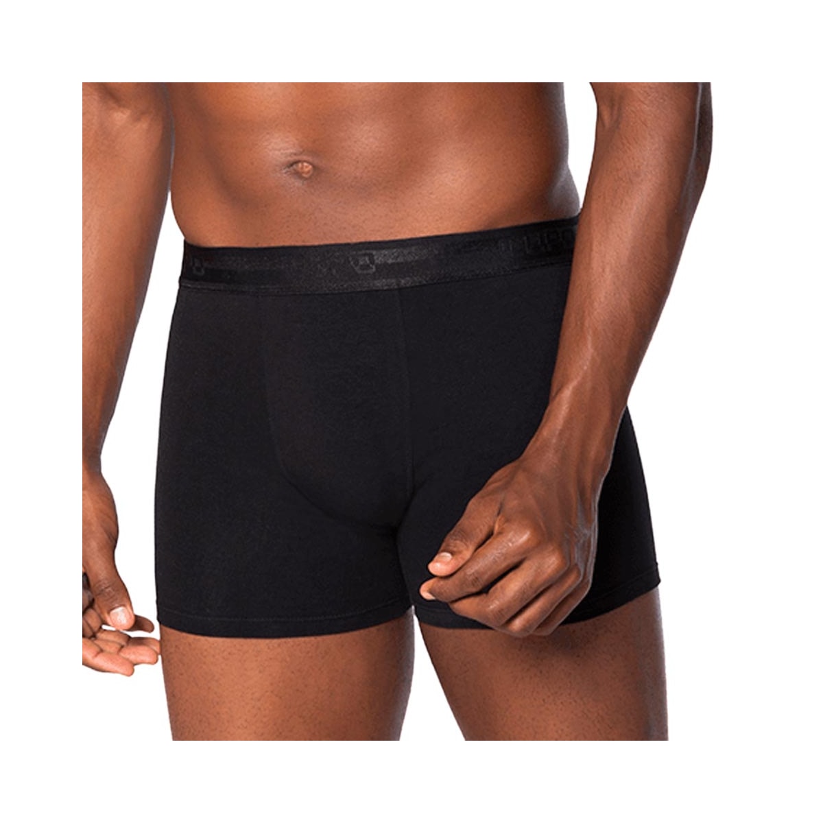 Kit Lupo 2 Cuecas Boxer 00784 Preto/Branco