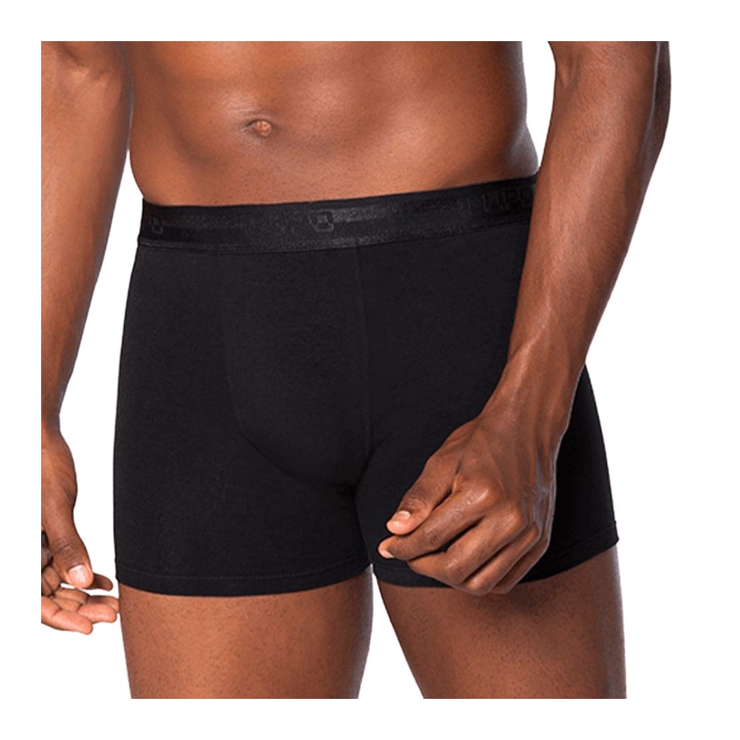 Kit Lupo 2 Cuecas Boxer 00784 Preto/Branco Kit Lupo 2 Cuecas Boxer 00784 Preto/Branco
