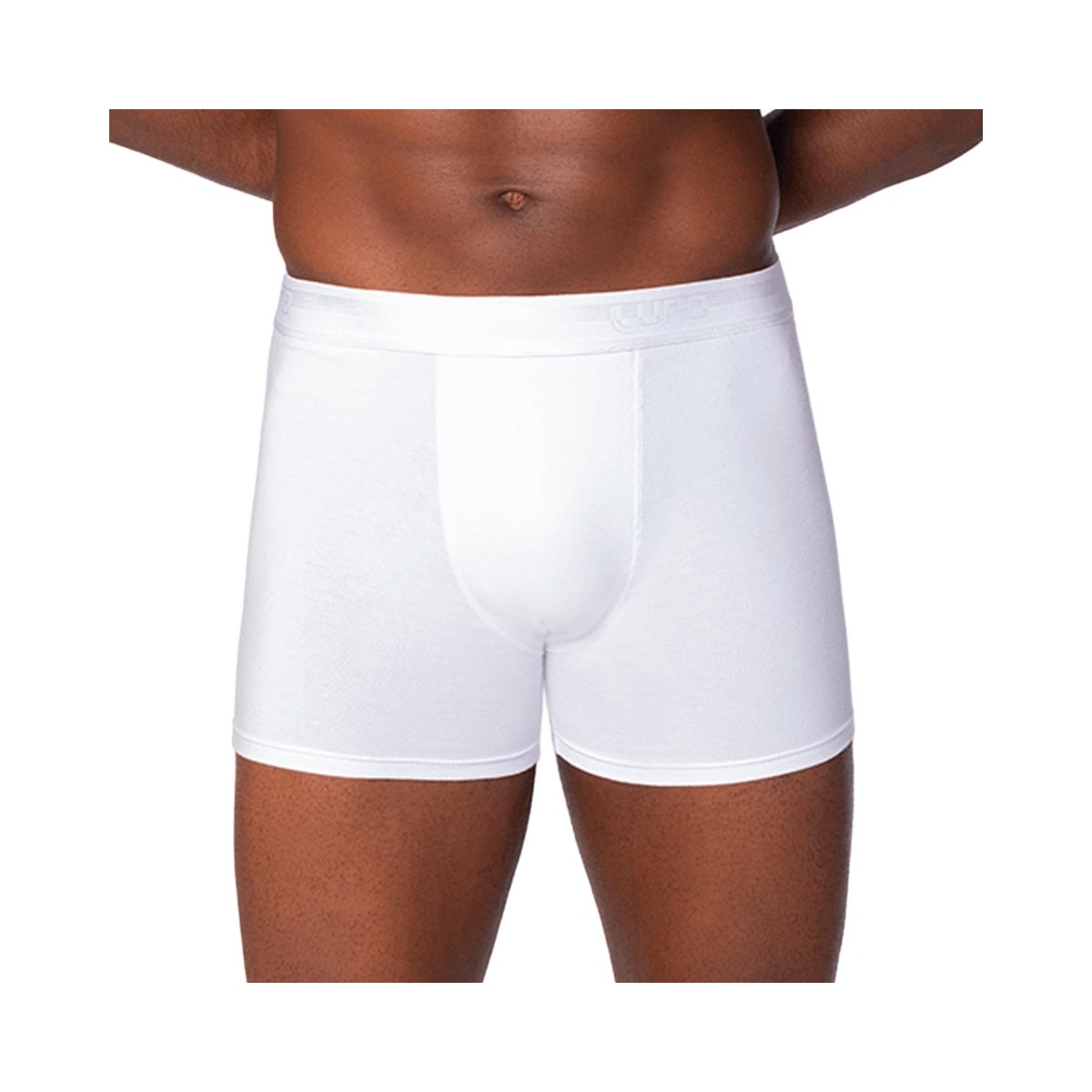 Kit Lupo 2 Cuecas Boxer 00784 Preto/Branco Kit Lupo 2 Cuecas Boxer 00784 Preto/Branco