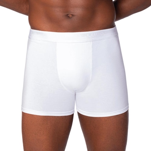 Detalhe - Kit Lupo 2 Cuecas Boxer 00784 Preto/Branco