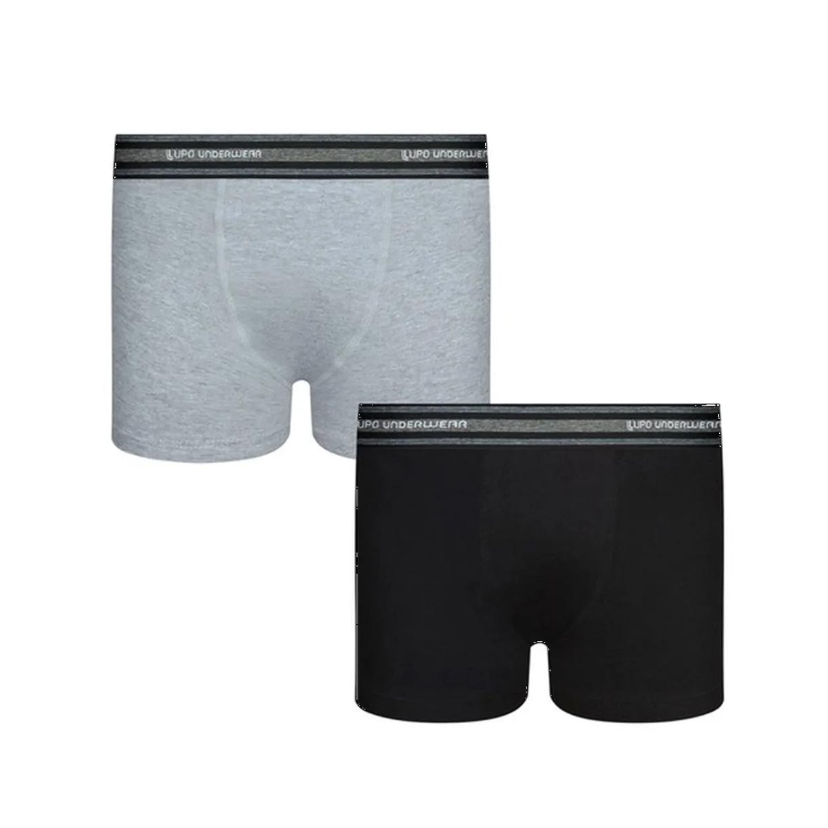 Kit Lupo 2 Cuecas Boxer Infantil Básica 00141 Mescla Kit Lupo 2 Cuecas Boxer Infantil Básica 00141 Mescla