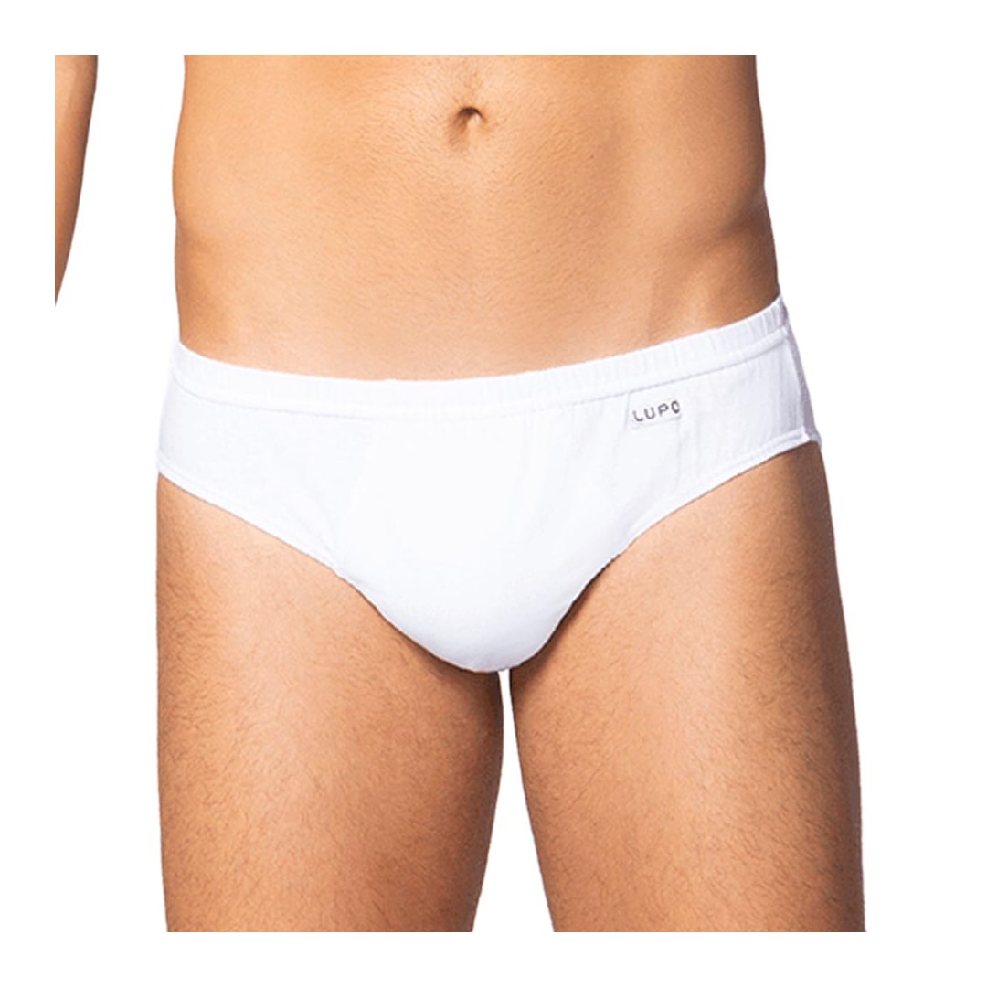 Kit Lupo 3 Cuecas Slip De Algodão 00515 Marinho/Branco/Preto