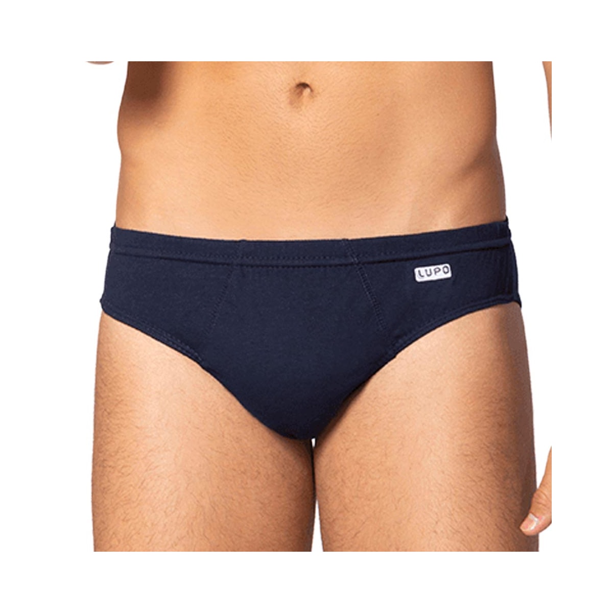 Kit Lupo 3 Cuecas Slip De Algodão 00515 Marinho/Branco/Preto