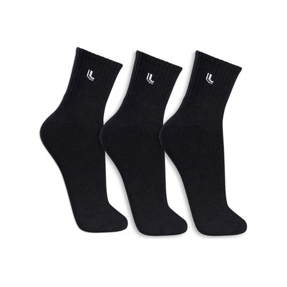 Kit Lupo 3 Meias Cano Médio 03248 Preto Kit Lupo 3 Meias Cano Médio 03248 Preto