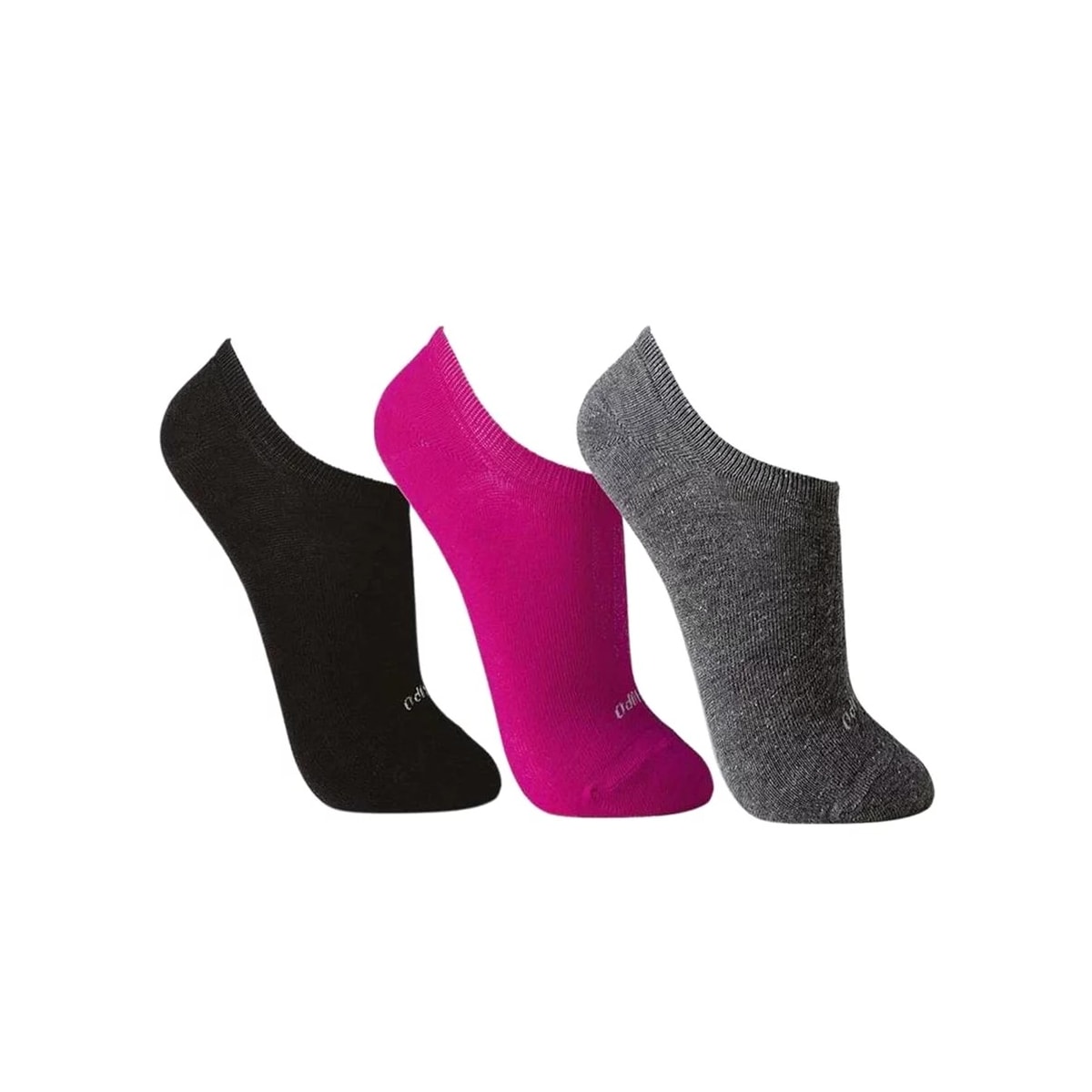 Kit Lupo 3 Meias Sapatilha 67% Algodao 3271 Preto/Pink/Chumbo Kit Lupo 3 Meias Sapatilha 67% Algodao 3271 Preto/Pink/Chumbo