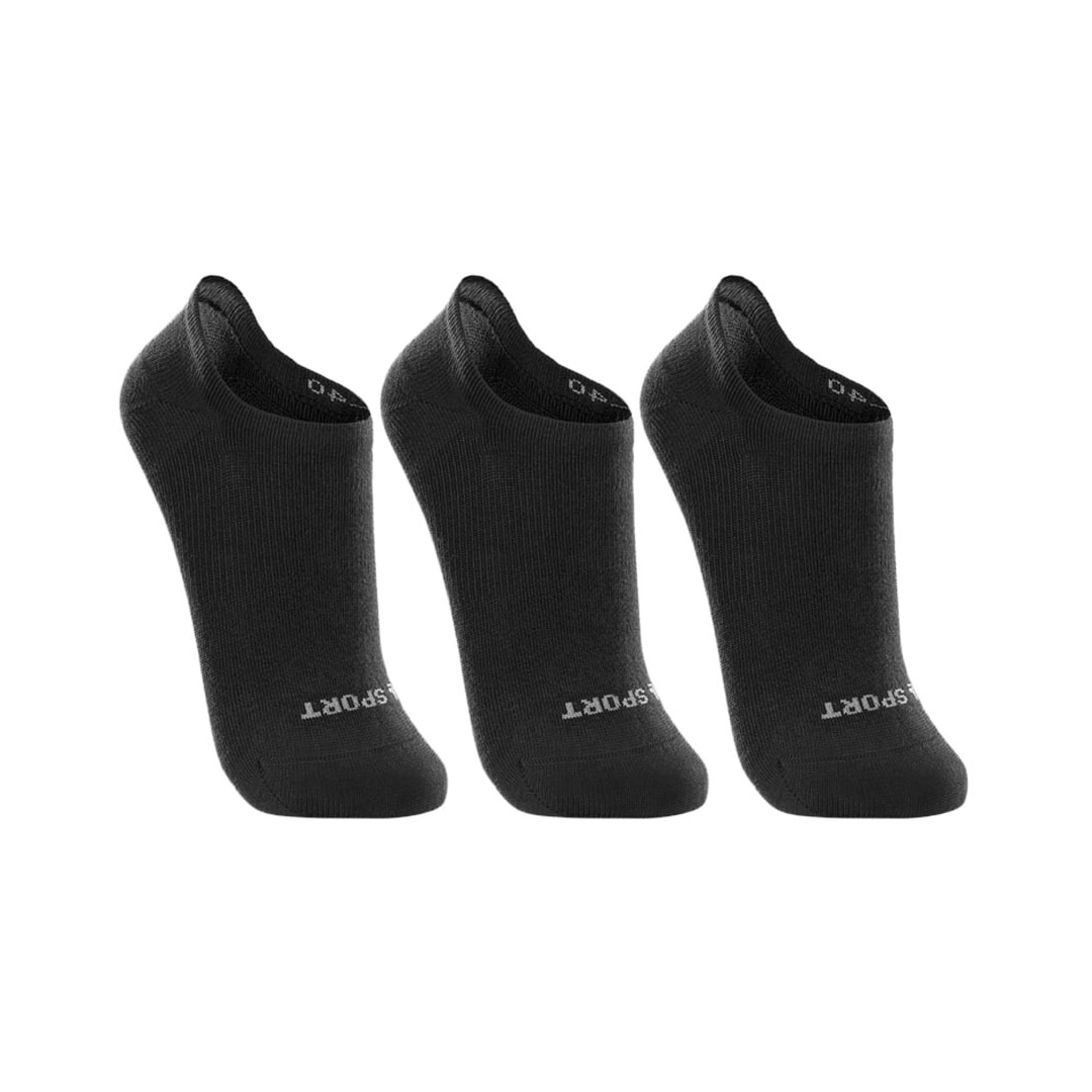 Kit Lupo 3 Meias Sapatilha Feminina 03170 Preto/Preto/Preto