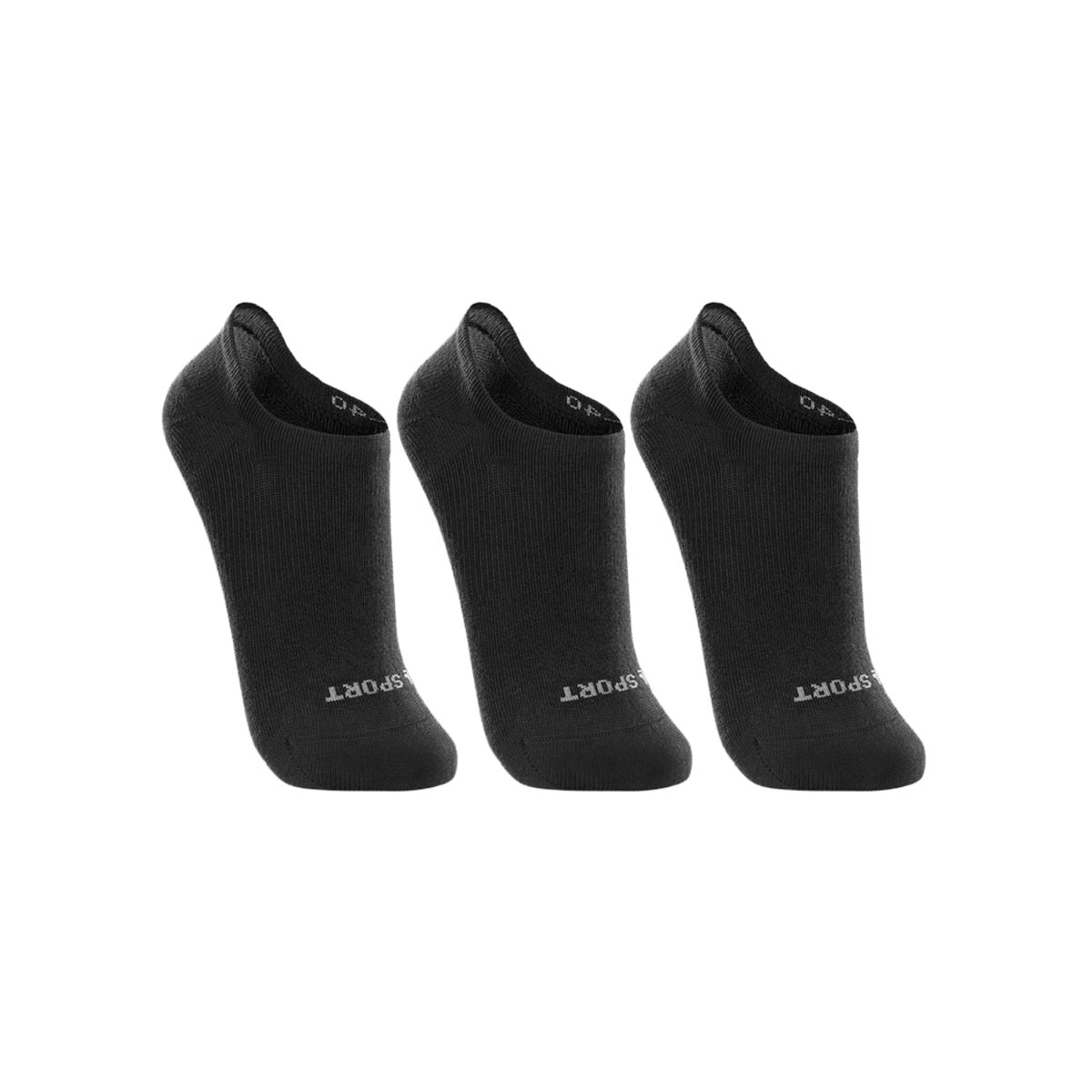 Kit Lupo 3 Meias Sapatilha Feminina 03170 Preto/Preto/Preto