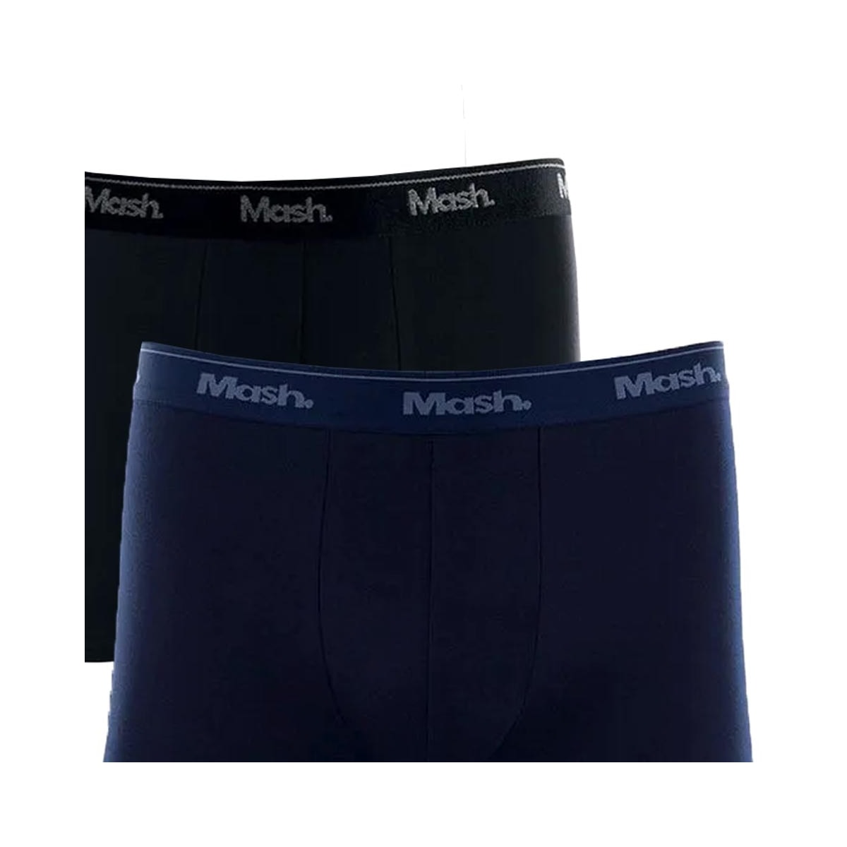 Kit Mash 2 Cuecas Boxer Cotton 110.04 Azul Marinho/Preto Kit Mash 2 Cuecas Boxer Cotton 110.04 Azul Marinho/Preto
