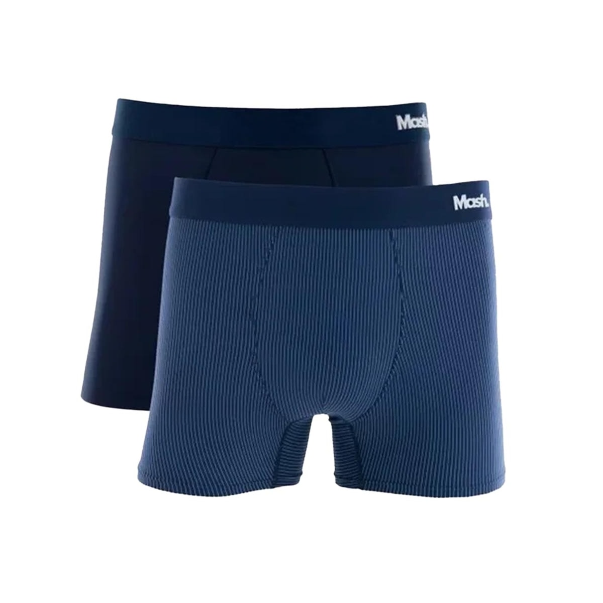 Kit Mash 2 Cuecas Boxer Microfibra 151.01 Azul/Azul Kit Mash 2 Cuecas Boxer Microfibra 151.01 Azul/Azul