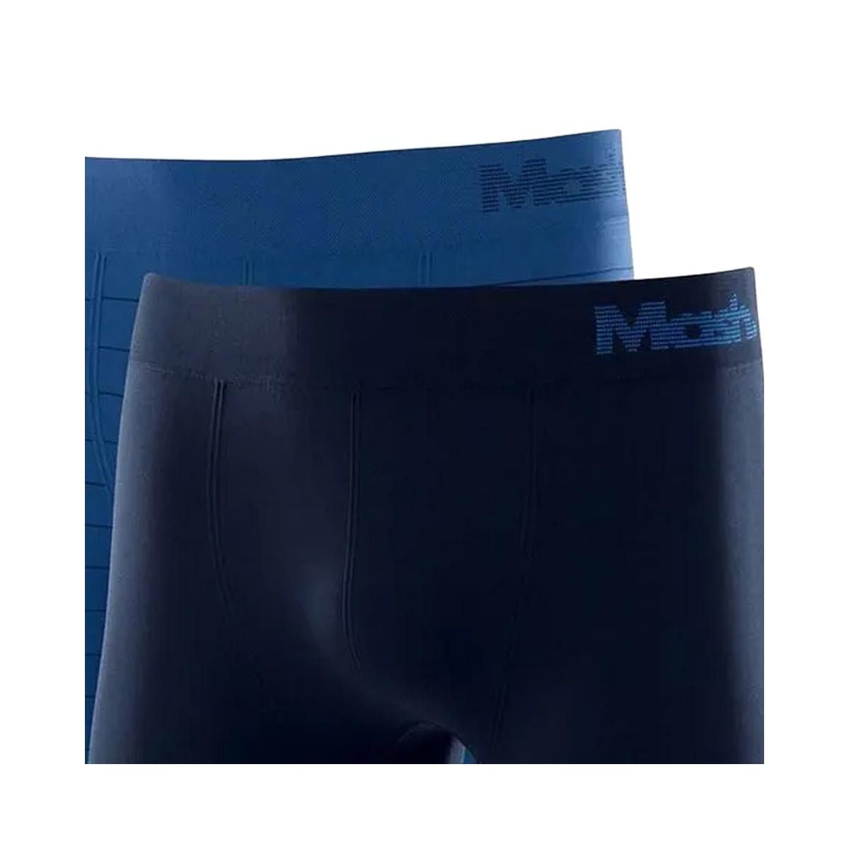 Kit Mash 2 Cuecas Boxer Microfibra 711.02 Azul/Azul