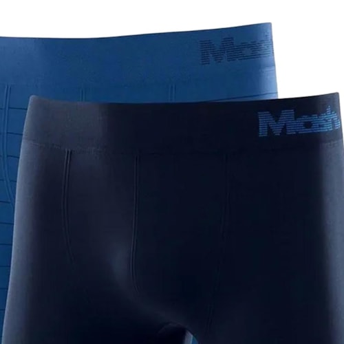 Detalhe - Kit Mash 2 Cuecas Boxer Microfibra 711.02 Azul/Azul