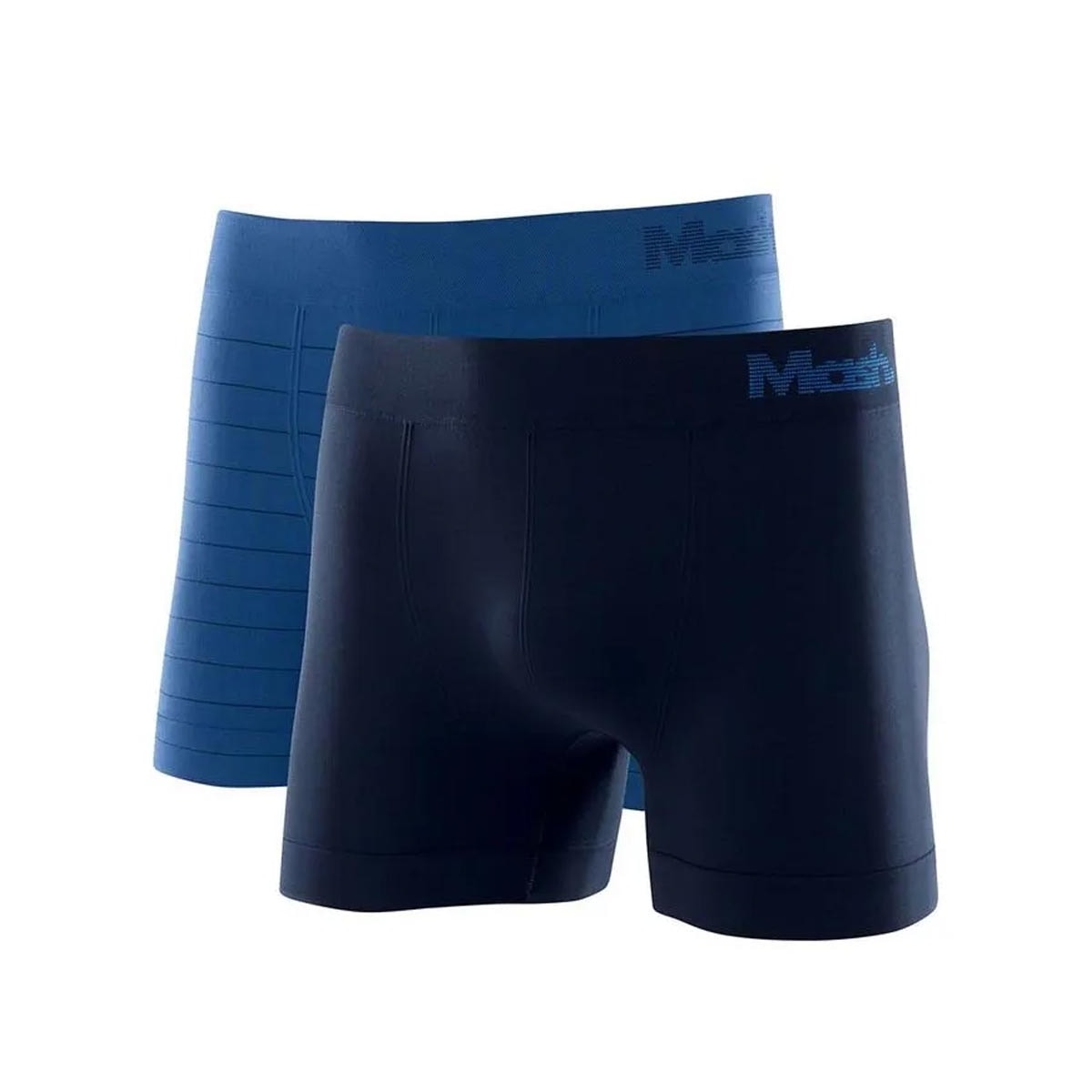 Kit Mash 2 Cuecas Boxer Microfibra 711.02 Azul/Azul Kit Mash 2 Cuecas Boxer Microfibra 711.02 Azul/Azul