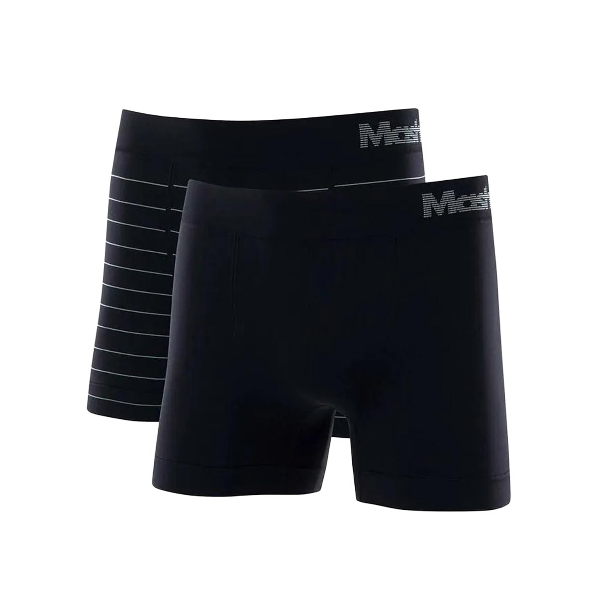 Kit Mash 2 Cuecas Boxer Microfibra 711.02 Preto/Preto Kit Mash 2 Cuecas Boxer Microfibra 711.02 Preto/Preto