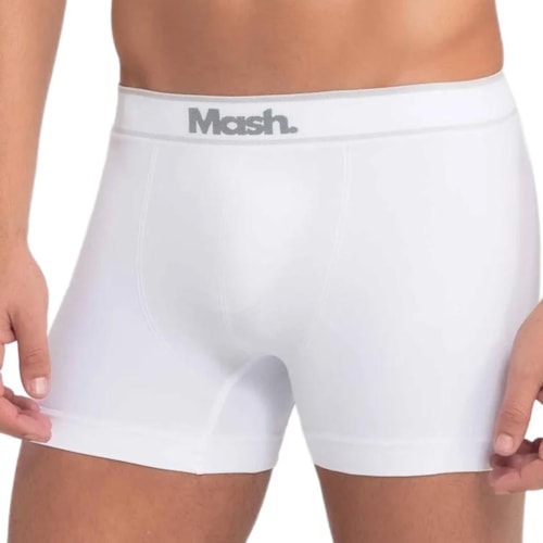 Detalhe - Kit Mash 2 Cuecas Boxer Sem Costura 711.17 Cinza/Branco