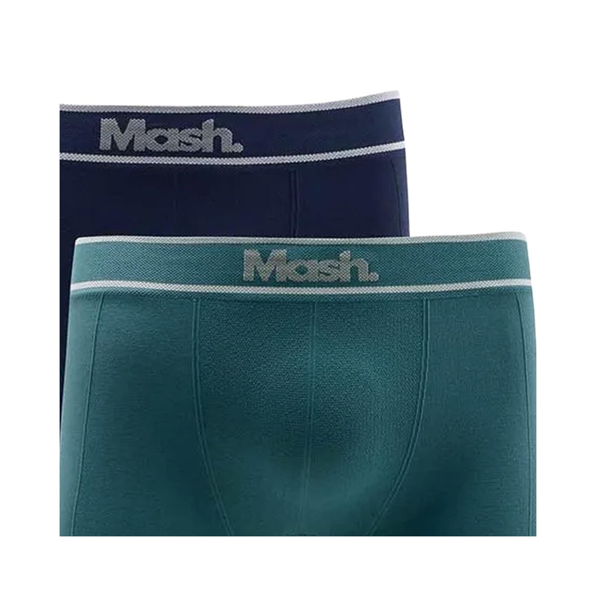 Kit Mash 2 Cuecas Boxer Sem Costura Microfibra 711.17 Azul Kit Mash 2 Cuecas Boxer Sem Costura Microfibra 711.17 Azul