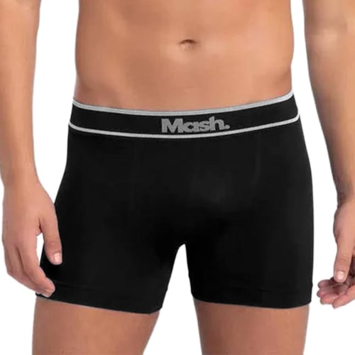 Detalhe - Kit Mash 2 Cuecas Boxer Sem Costura Microfibra 711.17 Preto