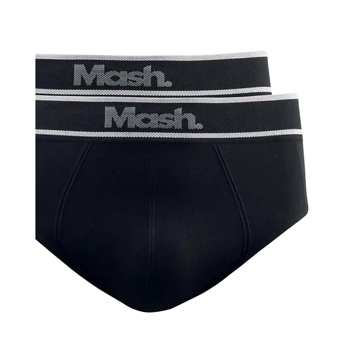 Kit Mash 2 Cuecas Slip De Microfibra 711.20 Preto