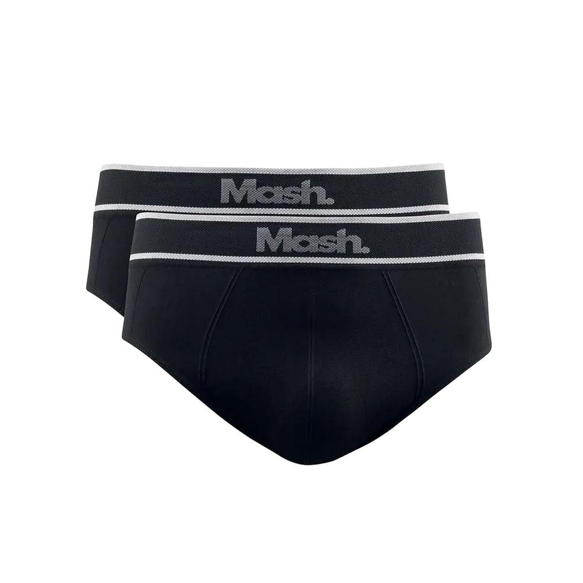 Kit Mash 2 Cuecas Slip De Microfibra 711.20 Preto