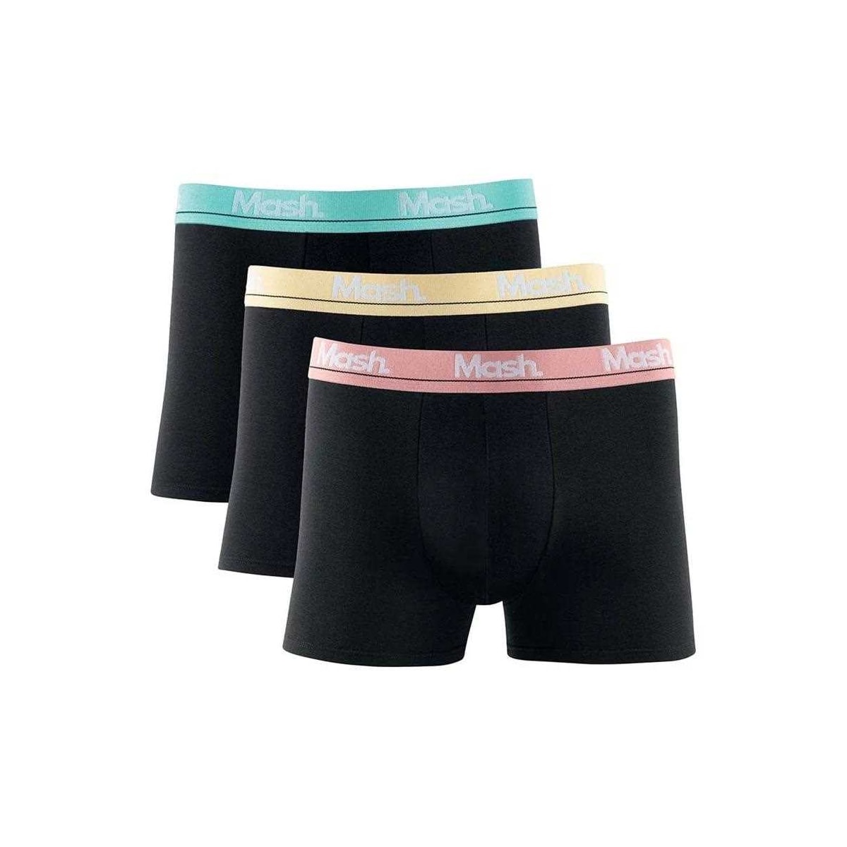 Kit Mash 3 Cuecas Boxer Cotton Masculina 110.40 Preto/Preto/Color Kit Mash 3 Cuecas Boxer Cotton Masculina 110.40 Preto/Preto/Color