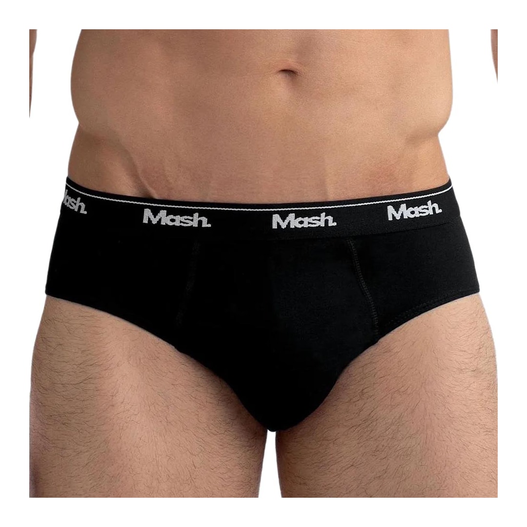 Kit Mash 3 Cuecas Slip 010.04 Preto/Marinho/Preto