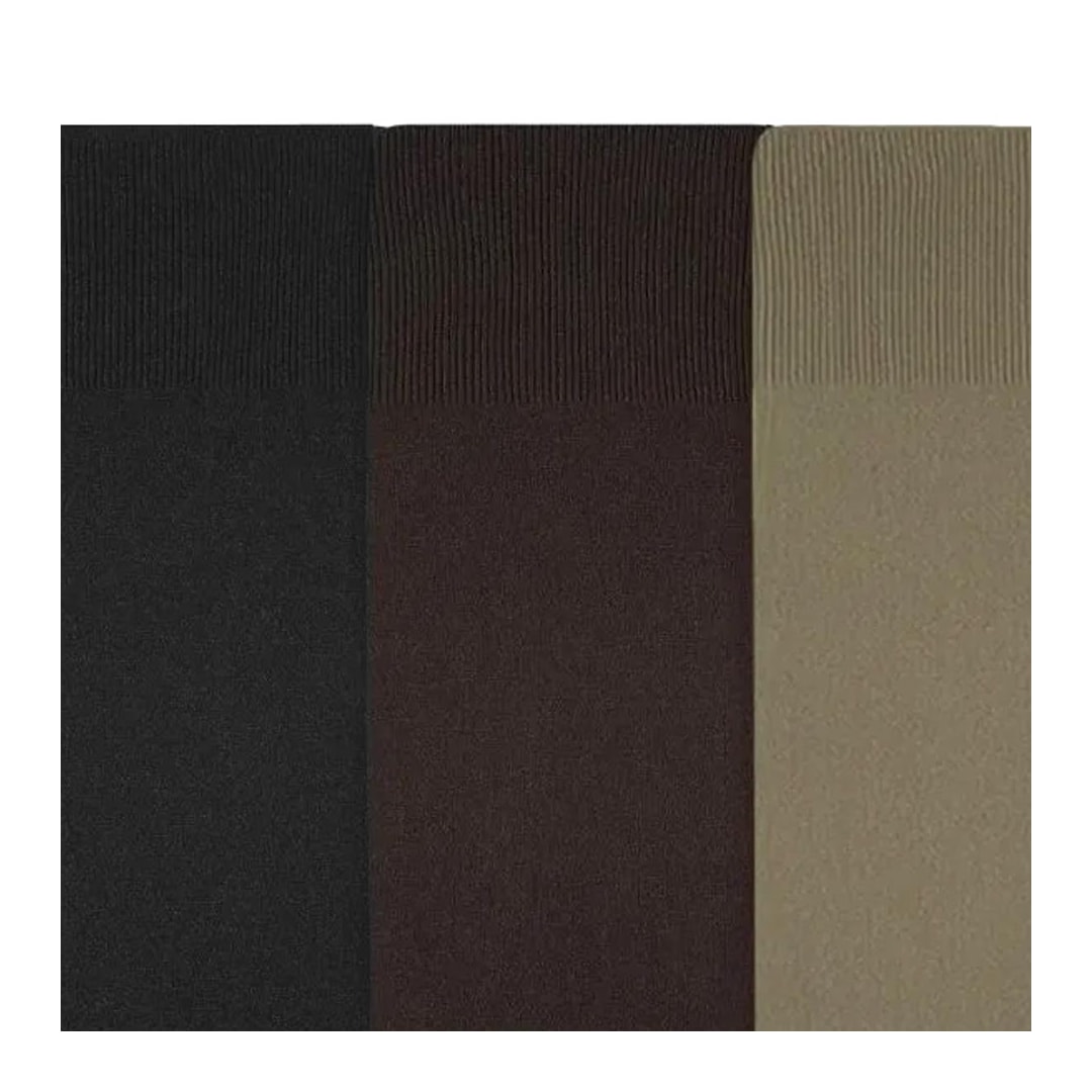 Kit Meia Selene Classica Masculina 3033 Preto/Cafe/Kaki