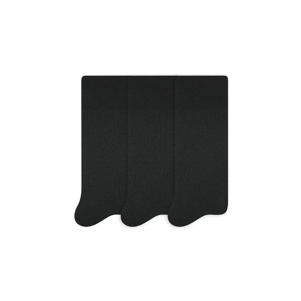 Kit Meia Selene Classica Masculina 3033 Preto/Preto/Preto Kit Meia Selene Classica Masculina 3033 Preto/Preto/Preto