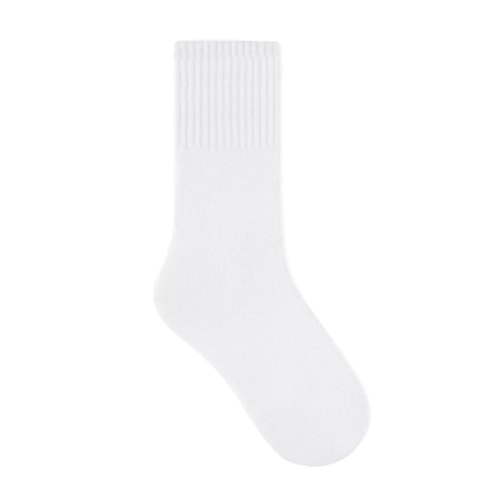 Kit Meia Selene Esportiva Masculina 4090 Branco/Branco/Branco