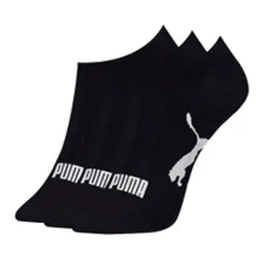 Kit Puma 3 Meias Sapatilha 4755 Preto/Preto/Preto