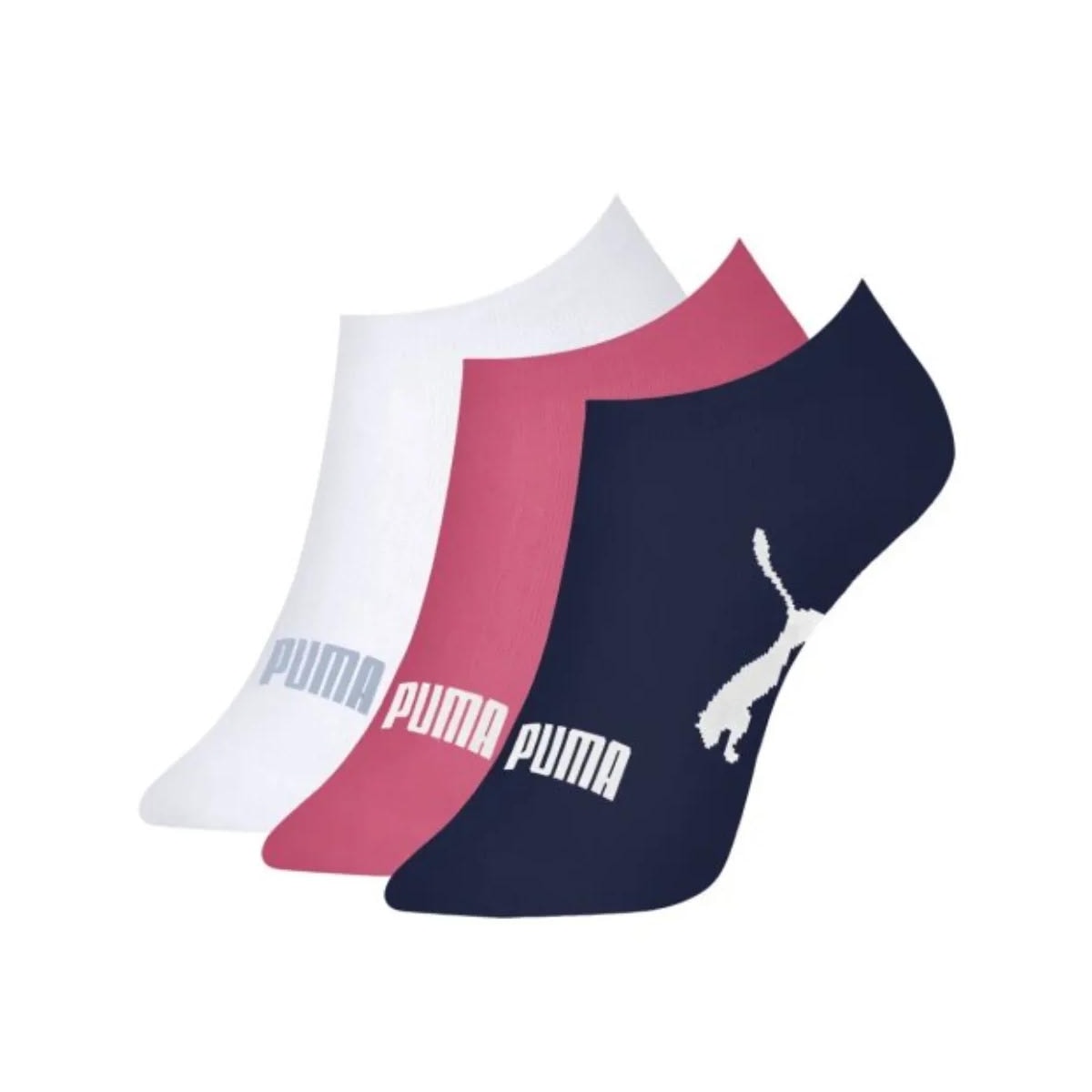 Kit Puma 3 Meias Sapatilha 4755 Rosa