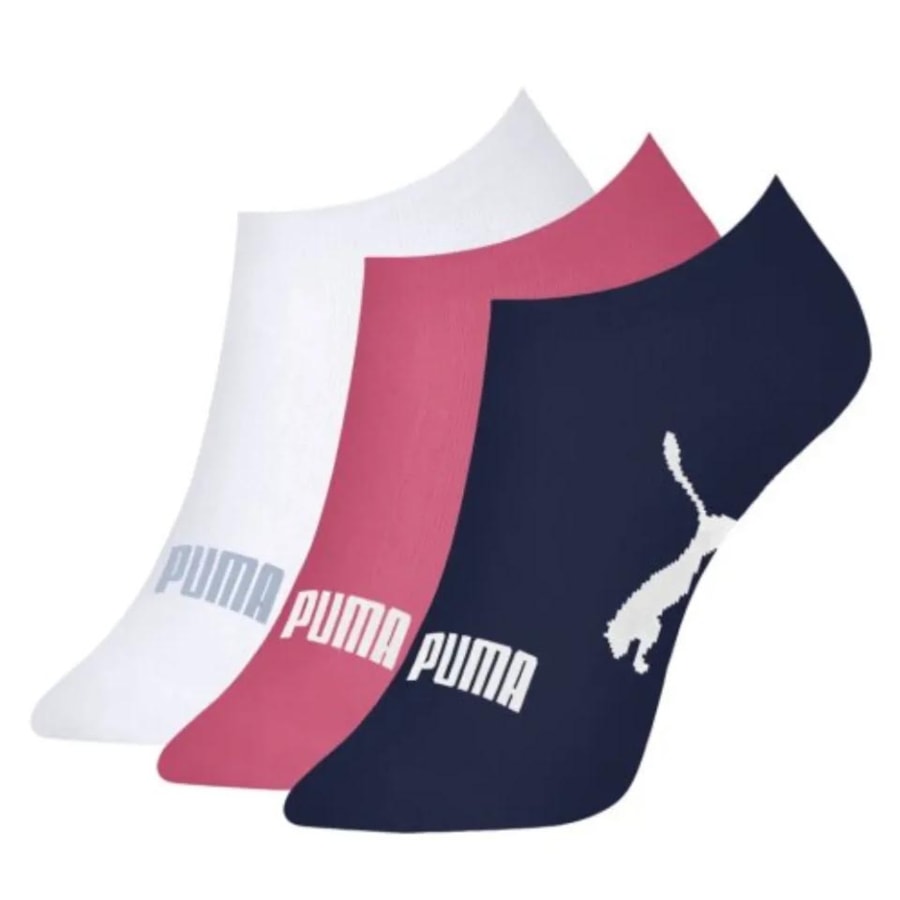Kit Puma 3 Meias Sapatilha 4755 Rosa