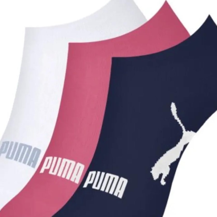 Kit Puma 3 Meias Sapatilha 4755 Rosa