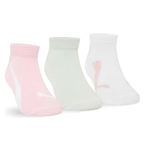 Kit Puma 3 Meias Sapatilha Infantil 2710 Branco