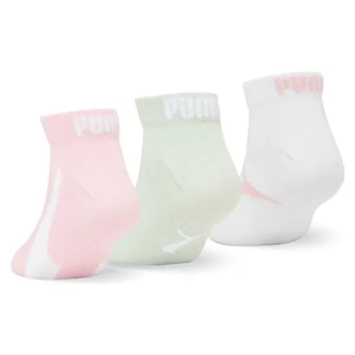 Detalhe - Kit Puma 3 Meias Sapatilha Infantil 2710 Branco