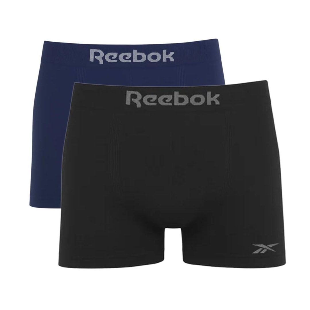 Kit Reebok 2 Cuecas Boxer 016Rkb Marinho/Preto Kit Reebok 2 Cuecas Boxer 016Rkb Marinho/Preto