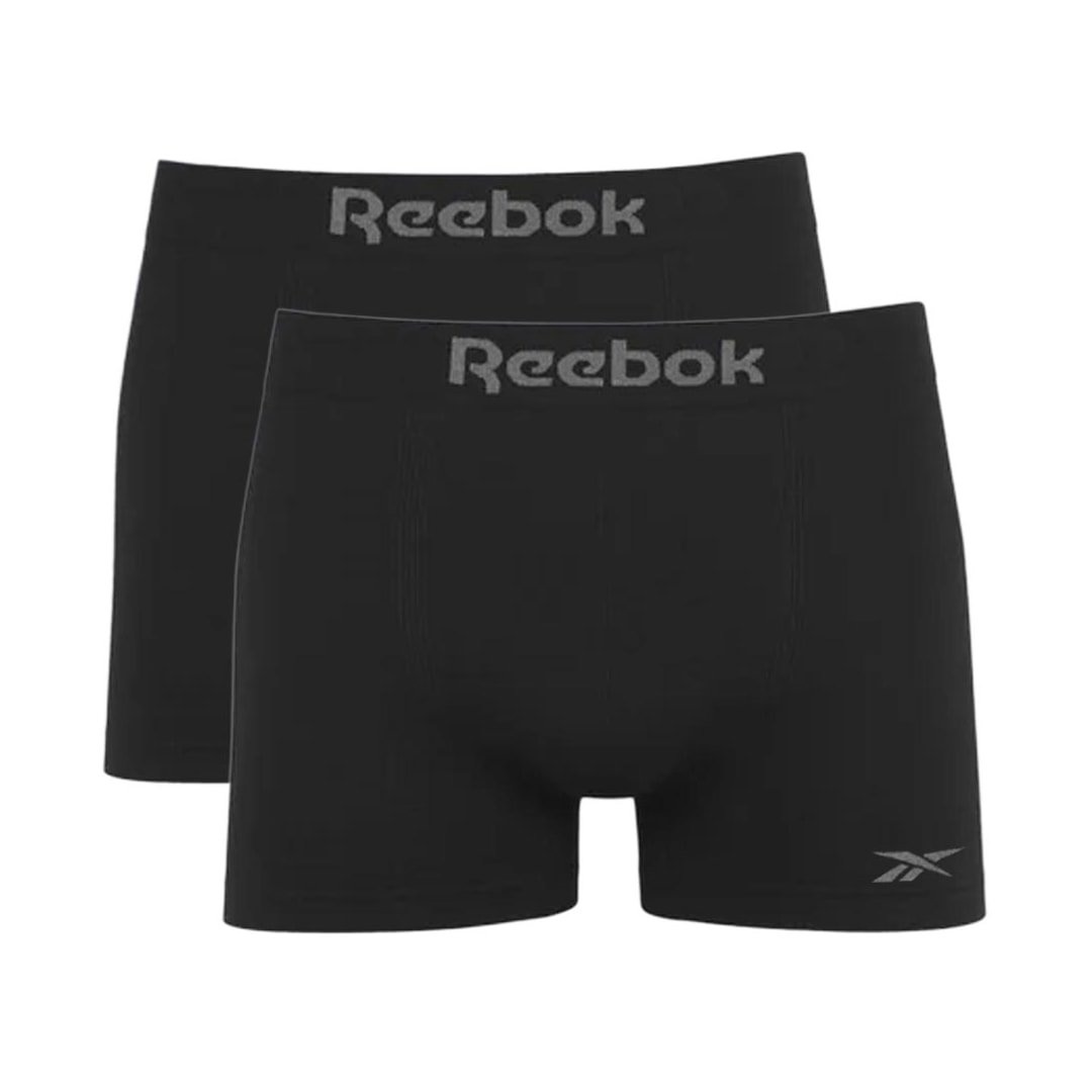 Kit Reebok 2 Cuecas Boxer 016Rkb Preto