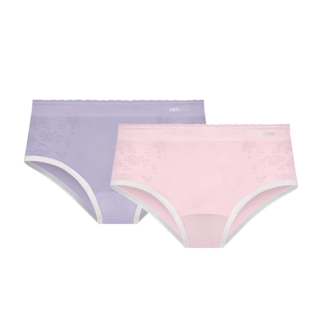 Kit Selene 2 Calcinhas Infantil 20670 Lilas/Rosa